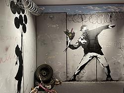 Kunstwerk aus der Banksy-Ausstellung in München 2025