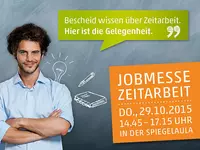 12 Firmen stellen am Donnerstag (29.10.2015) zur Jobmesse ihre attraktiven Stellenangebote in Zeitarbeit vor. 12 Firmen stellen am Donnerstag (29.10.2015) zur Jobmesse ihre attraktiven Stellenangebote in Zeitarbeit vor.