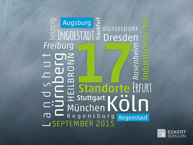 Industriemeister Kurse der Eckert Schulen - Im September 2015 starten Teilnehmer an 17 Standorten ihre Vollzeit-Weiterbildung.