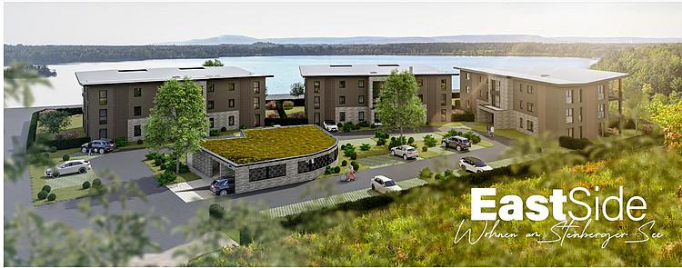 So soll die Rohbaustelle mit Tiefgarage der Firma Ehrenreich GmbH in Steinberg am See aussehen, wenn sie fertig ist