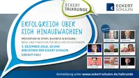 Motivation in Sport, Business & Bildung – Wege und Strategien für neue Höchstleistungen: Tilmann Schöberl moderiert die erste „Eckert-Talkrunde“ mit Sportgrößen und Ausnahmetrainern aus der Region am 3.12.2018 in der Bibliothek der Eckert Schulen - Eintritt frei!