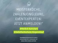 Kursstarts bestätigt: Im September 2017 gehen die Erfolgskurse an der Hotelfachschule Regenstauf in eine neue Runde