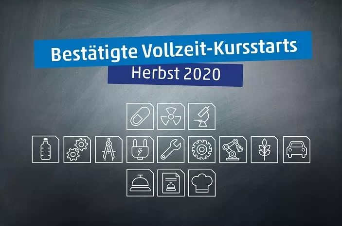 Für den Herbst 2020 können bereits jetzt Vollzeit-Kursstarts in 15 Fachrichtungen in Regenstauf bestätigt werden. Für den Herbst 2020 können bereits jetzt Vollzeit-Kursstarts in 15 Fachrichtungen in Regenstauf bestätigt werden.