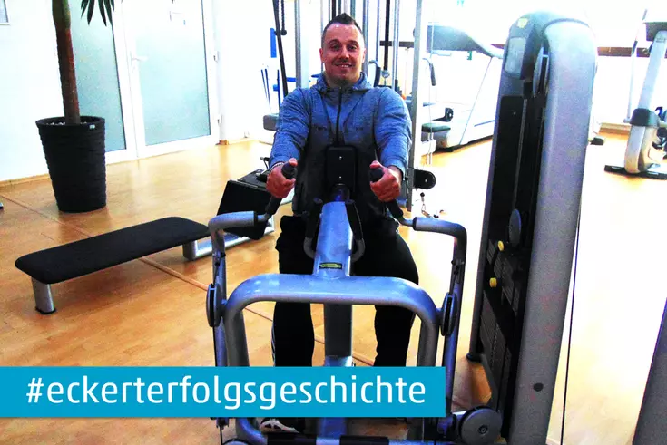 Fit für die Karriere: Kai Greulich fand durch seine Umschulung zum Sport- und Fitnesskaufmann am Berufsförderungswerk Eckert neuen Mut und neue Perspektiven.