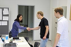 Studierende der Maschinenbautechnik arbeiten während der HOP-Woche 2026 gemeinsam an praxisnahen technischen Projekten.