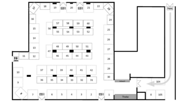 Standplan Bibliothek