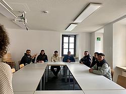 BAMF-Sprachkursteilnehmer der Eckert Schulen Augsburg bei einer Exkursion bzw. Stadt Rallye