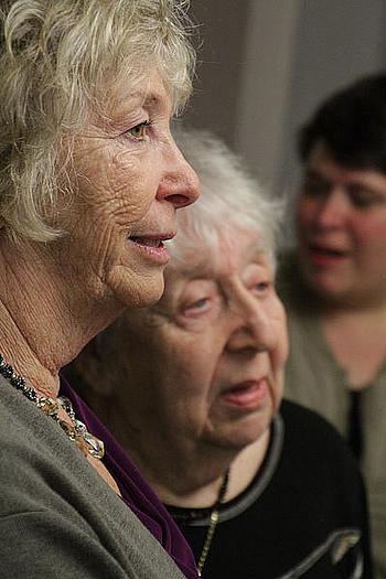 Die drei Künstlerinnen (von vorn nach hinten): Jana Zimmer, Helga Hošková, Stefanie Busch