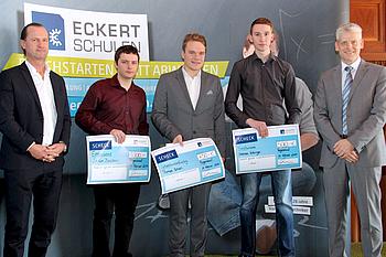 Die besten Staatlich geprüften Maschinenbautechniker erhielten eine Prämie von der Dr. Eckert Akademie