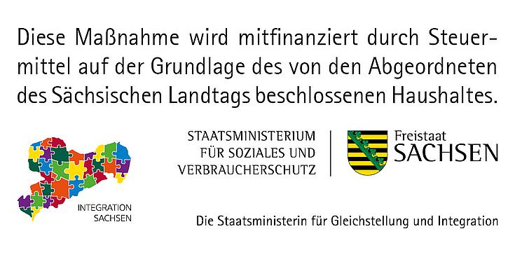 Gefördert durch den Freistaat Sachsen im Rahmen des Landesprogramms Integrative Maßnahmen