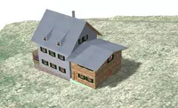 Das 3D-Modell zeigt die Vision der Studierenden für das Waldschmidthaus im Nationalpark Bayerischer Wald Das 3D-Modell zeigt die Vision der Studierenden für das Waldschmidthaus im Nationalpark Bayerischer Wald