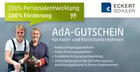 Initiative der Bundesregierung: 100% Förderung für AdA Kurse nur noch bis Ende 2019 Initiative der Bundesregierung: 100% Förderung für AdA Kurse nur noch bis Ende 2019