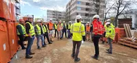 Baustellenführung mit den angehenden Staatlich geprüften Bautechnikern der Eckert Schulen.