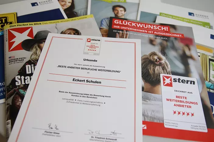 Mit Bestnoten holten die Eckert Schulen im Stern-Ranking zum zweiten Mal den Titel Deutschlands „bester Anbieter für berufliche Bildung“.