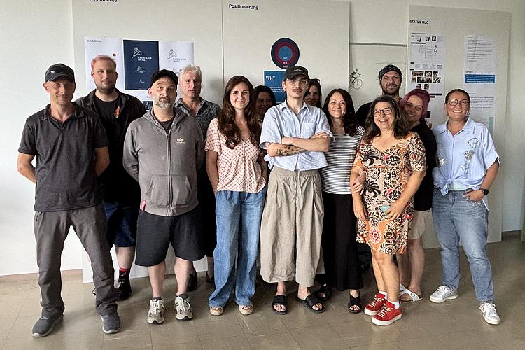 Gruppenbild mit den Mediengestaltern des BFW.