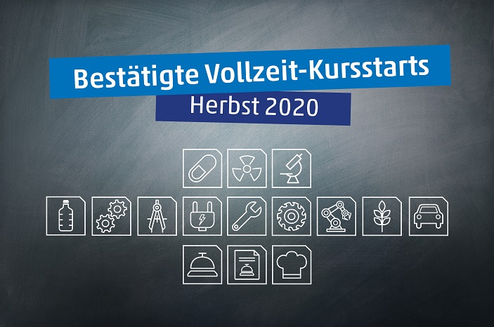 Für den Herbst 2020 können bereits jetzt Vollzeit-Kursstarts in 15 Fachrichtungen in Regenstauf bestätigt werden. Für den Herbst 2020 können bereits jetzt Vollzeit-Kursstarts in 15 Fachrichtungen in Regenstauf bestätigt werden.