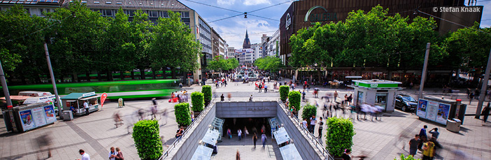 Kröpcke und Fußgängerzone Hannover